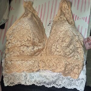 Smart & Sexy Lace Bralette Set in Tan, White, and Black